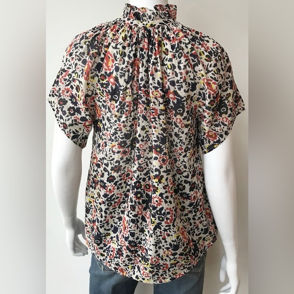 Apiece Apart La Paz Blouse Antonia Floral Peasant Top Size 2 - Picture 5 of 13